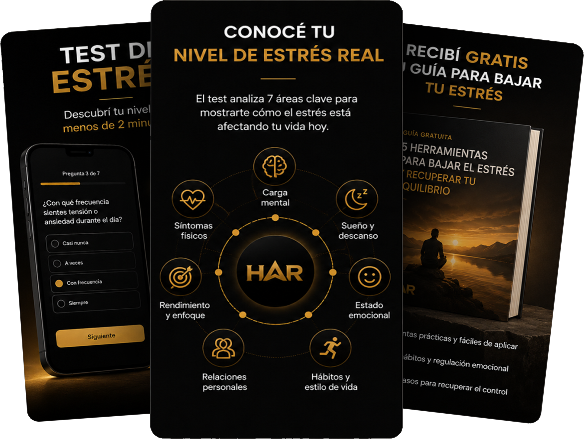 Descubrí gratis qué está aumentando tu estrés y como reducirlo... en menos de 60 segundos.